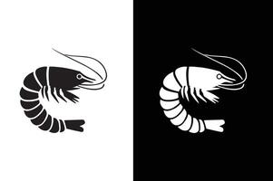 Shrimp, Prawn icon , filled flat sign, solid pictogram isolated on white black background. vector