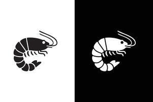 Shrimp, Prawn icon , filled flat sign, solid pictogram isolated on white black background. vector