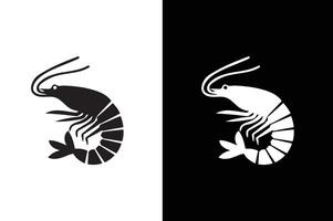 Shrimp, Prawn icon , filled flat sign, solid pictogram isolated on white black background. vector