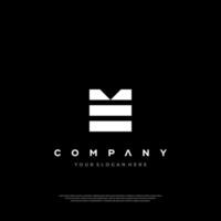 Elegant ME Initials Logo vector