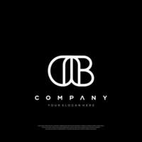 BD B D alphabet letter logo icon combination. Creative design for company and business vector