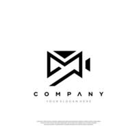 PM, MP, Abstract initial monogram letter alphabet logo design vector