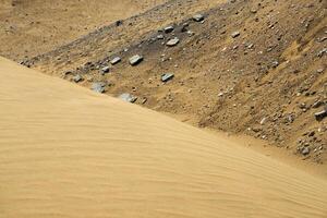 The texture of sand in the desert as a natural background. photo