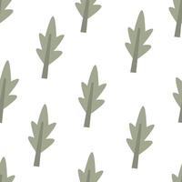 Seamless pattern with cartoon arugula. colorful . hand drawing, flat style. design for fabric, print, textile, wrapper vector