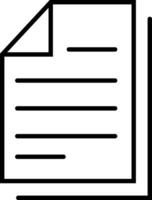 Document file icon Outline flat sign Sketch paper clipart vector