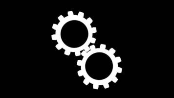 Seamless rotating gears . Perfect for engineering, technology, and industry projects. video