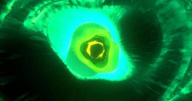 Neon abstract tunnel with a glowing depth effect video