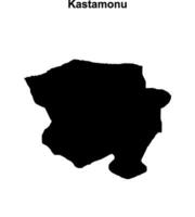 Kastamonu outline map vector
