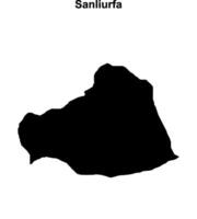 Sanliurfa outline map vector