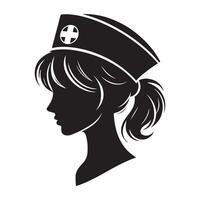 Doctor nurse vectors silhouette