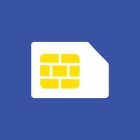 Sim card icon. Flat design style eps 10. Illustration design elements with a technology theme. Sim card icon for user interface design display vector