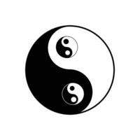 Yin yang symbol of harmony and balance. Element design illustration with the theme of balance and harmony. Yin and yang icons for various needs vector