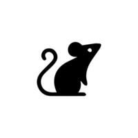 Mouse rat mice silhouette logo icon vector