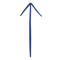 Blue Arrow Line Up Or Arrow Top Sketch Arrow Line Element png