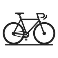 Bicycle icon design. Bicycle outline icon. Isolated on white background vector