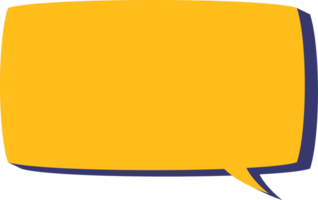 Text talk balloon. Speech bubble for dialog. Comic cloud box for message with shadow. Frame shape for comment. Rectangle png