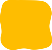 Abstract liquid shape. Organic flat blob. Irregular fluid bubble. Random wavy spots and curvy element. Amoeba box. png