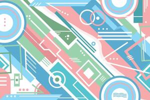 Abstract geometric background with colorful pattern shapes and lines vector