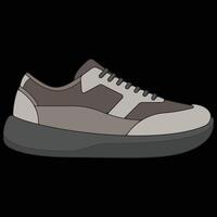 sneakers shoes for training, sneakers shoe illustration. Sneakers color full. vector