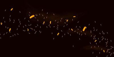 Fire smoke flame effect overlay sparks background vector
