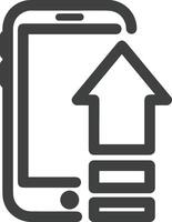 Upload icon symbol image vector