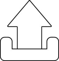 Upload icon symbol image vector