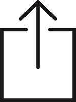 Upload icon symbol image vector