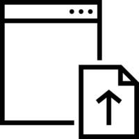 Upload icon symbol image vector