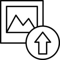 Upload icon symbol image vector