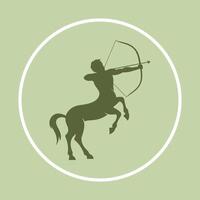 centauro icono vistoso antecedentes resumen de moda ilustración diseño vector