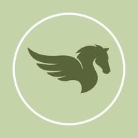Pegasus icon colorful background abstract trendy illustration design vector