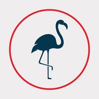 Flamingo icon beautiful background abstract colorful illustration design vector