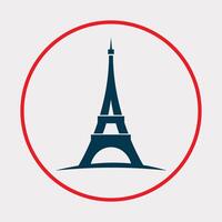 Paris icon beautiful background abstract colorful illustration design vector