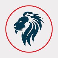 Lion head icon beautiful background abstract colorful illustration design vector