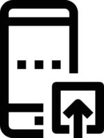 Upload icon symbol image vector