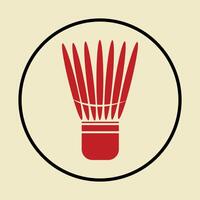 Shuttlecock symbol abstract beautiful amazing background illustration design vector
