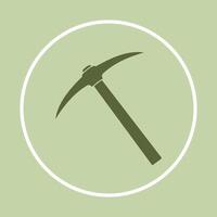 Pickaxe mining icon colorful background abstract trendy illustration design vector