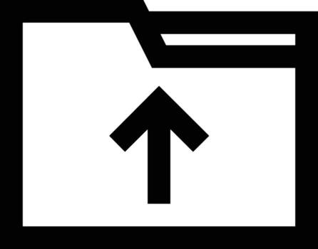 Upload icon symbol image vector