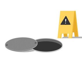 Drain on the fall. wallpaper. free space for text. vector