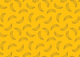 Banana pattern wallpaper. free space for text. copy space. background. vector