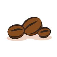 Coffee beans . Coffee beans on white background. free space for text. vector