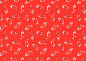 Chilli pattern . wallpaper free space for text. background. background. vector