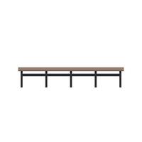 railing . railing on white background. wallpaper. free space for text. copy space. vector