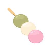Mochi . Mochi on white background. Mochi stick . vector