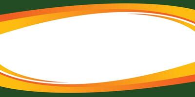 Wave Abstract Background Green and Orange vector