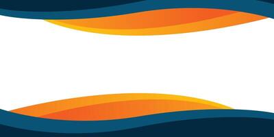 Wave Abstract Background Blue and Orange vector