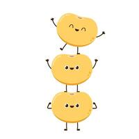 Soybean . Soybean character design. vector