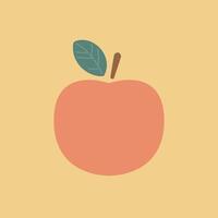 Peach . Peach on white background. Peach logo and icon design. vector