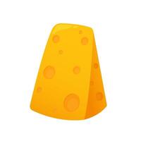 Cheese cartoon. Cheese isolated on white background. vector