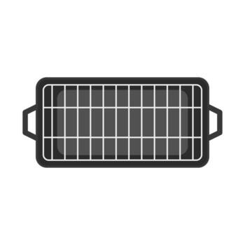 Griddle . Griddle on white background. Korea Griddle pan . vector